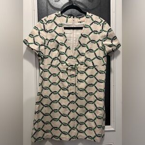 NWOT Tory Burch Runway Pier Dress rope nautical print size 12